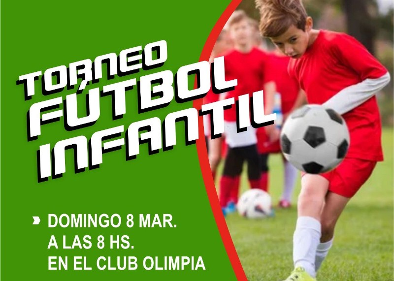 Torneo barrial de fútbol infantil se realizará el domingo