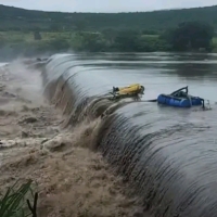 Se rompió una represa y evacúan la zona por el riesgo de derrumbe en Río Grande do Sul